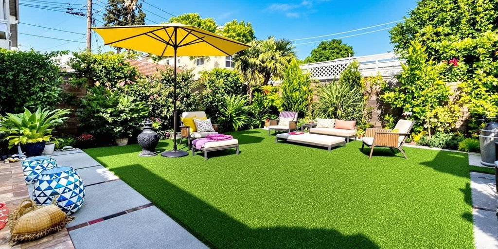 Artificial grass lawns available for sale in Los Angeles, offering a low-maintenance solution for your landscaping needs.